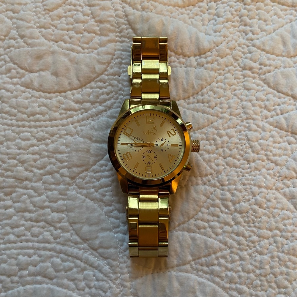M&S GOLD WATCH, O/S